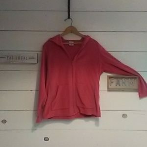 A Colombia hooded zip up sweater.